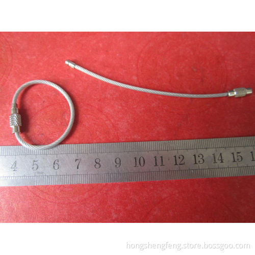 Stainless Steel Wire Key Chain for Promotional Gifts